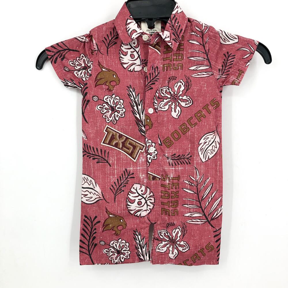 WES & WILLY Infant Romper 18 Months Brick Red Texas State Bobcats One Piece NWT